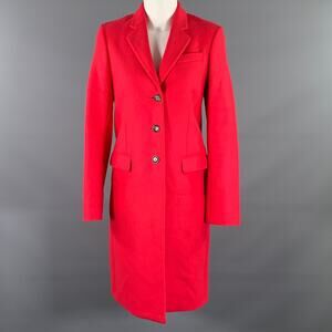 PS by PAUL SMITH Size S Pink Wool  Polyamide Notch Lapel Coat